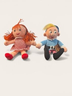 Land of Misfit Toys 8" Plush Prestige 2000 Dolly & Hermey‎ the Elf Rudolph Santa